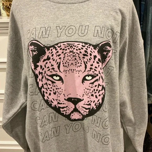 LuluSimon Studio | Can You Not Gray Crewneck Sweatshirt size XL - Picture 2 of 9